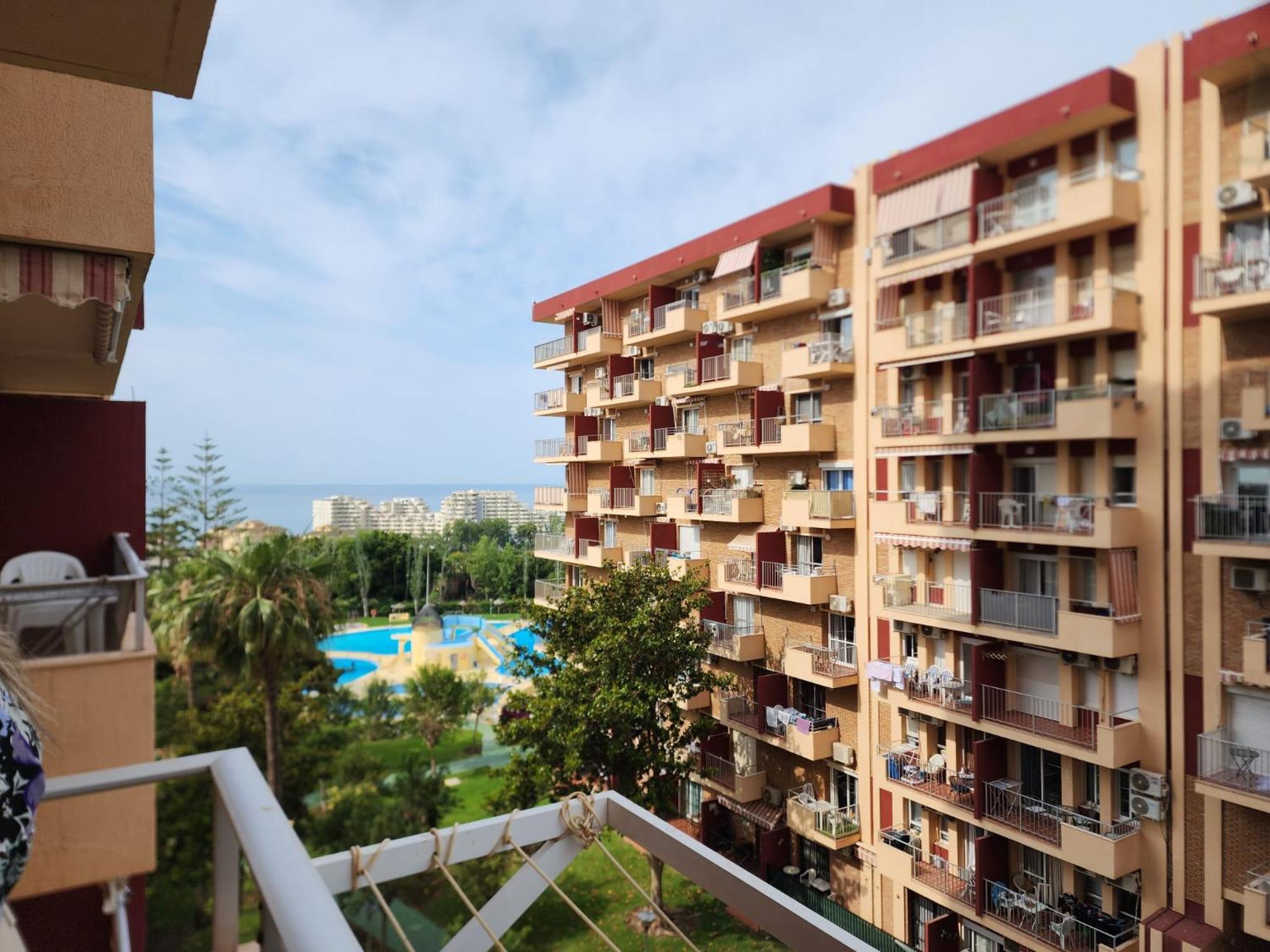 Benalmadena Minerva 401 Estudio Con Gran Piscina Y Parque Acuatico Exterior photo